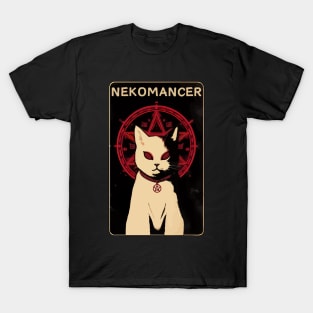 Spooky Nekomancer demon cat T-Shirt